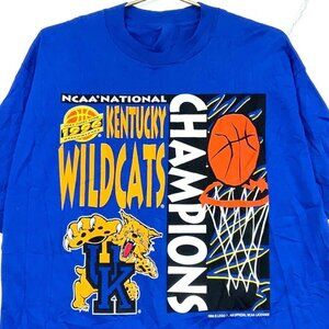 kentucky wildcats University 90s Vintage Retro shirt tee 1996 blue